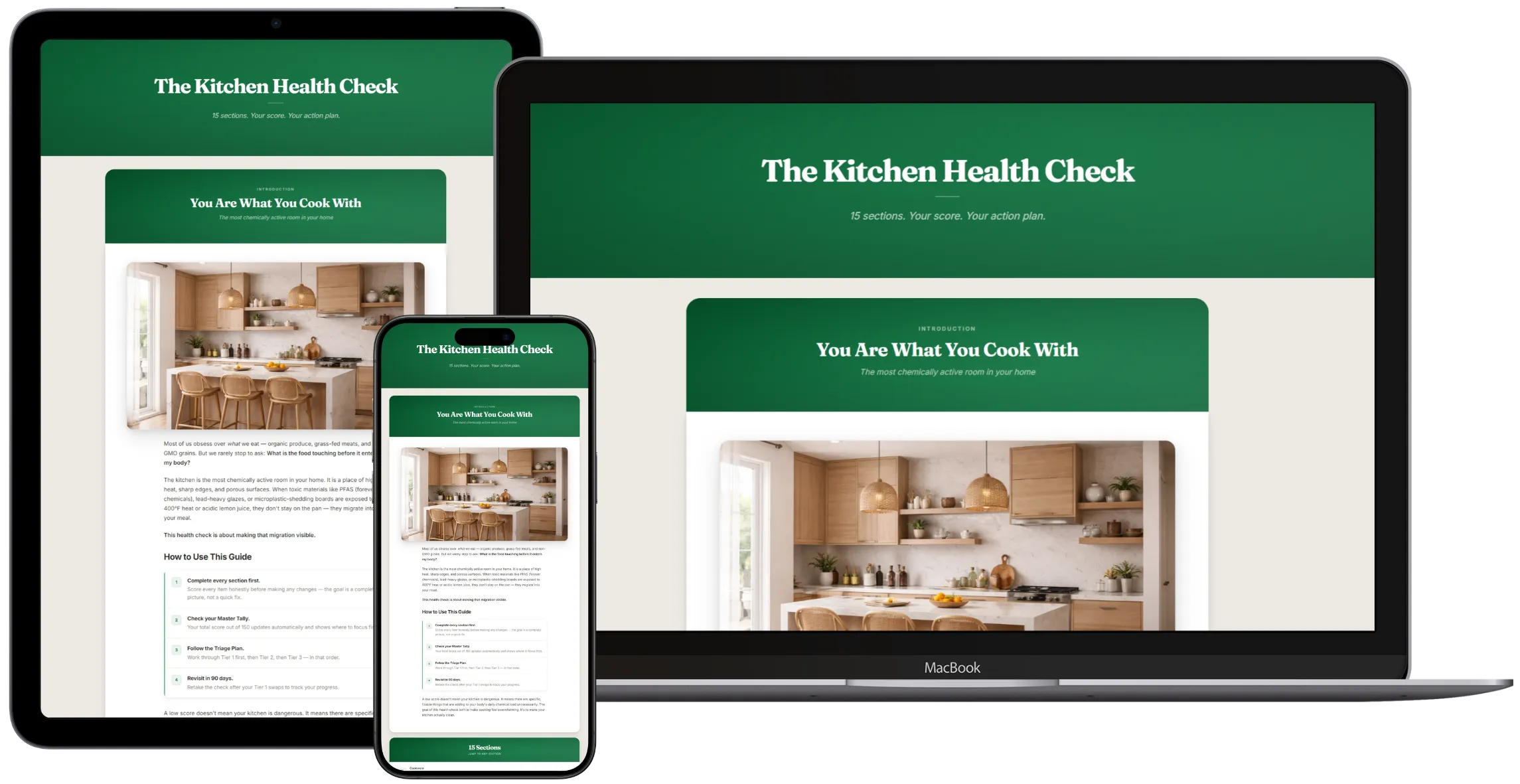 Kitchen Health Check product mockup