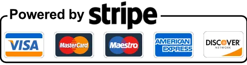 Secure checkout powered by Stripe